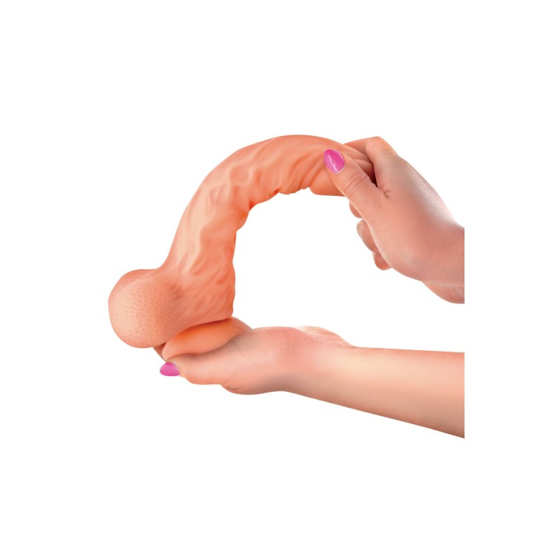 Фалоімітатор із рухомою крайньою плоттю Real Body — Real Brad, діаметр 4 см, TPE