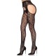 Колготки Leg Avenue Bloom Net Suspender Tights One Size Black