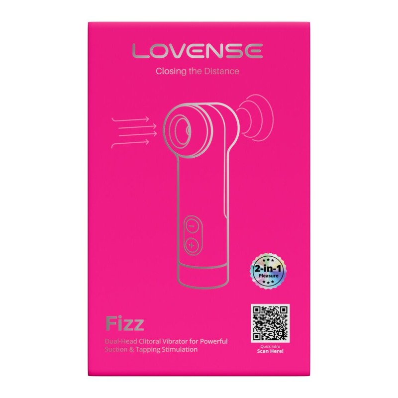 Клиторальный смарт-стимулятор 2-в-1 Lovense Fizz с всасывающим эффектом и тэппингом