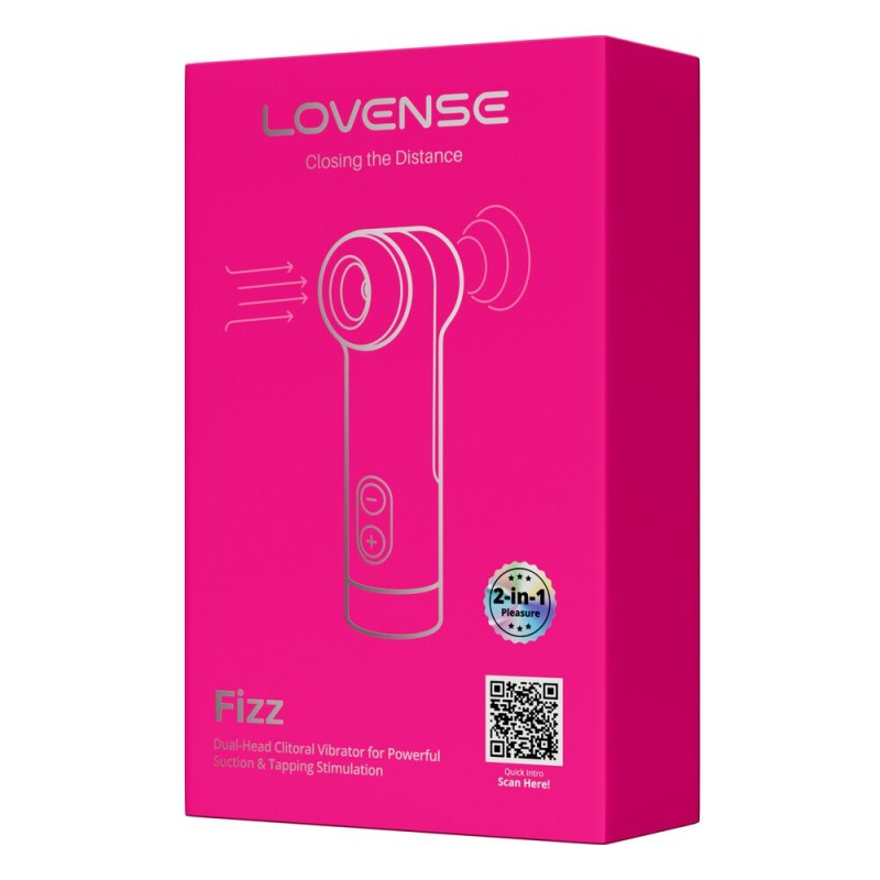 Клиторальный смарт-стимулятор 2-в-1 Lovense Fizz с всасывающим эффектом и тэппингом