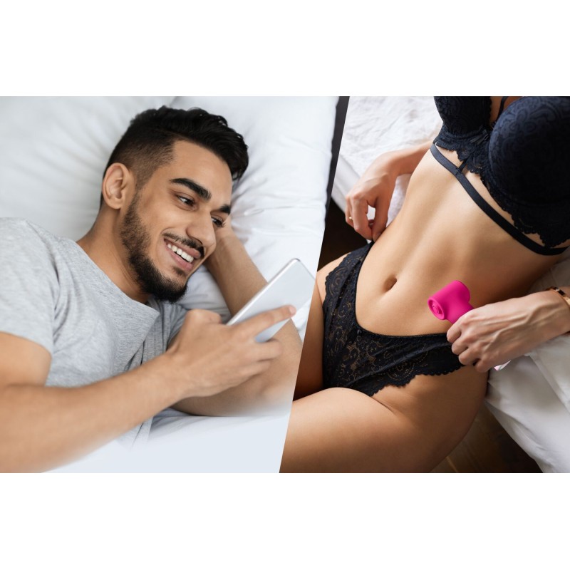 Клиторальный смарт-стимулятор 2-в-1 Lovense Fizz с всасывающим эффектом и тэппингом