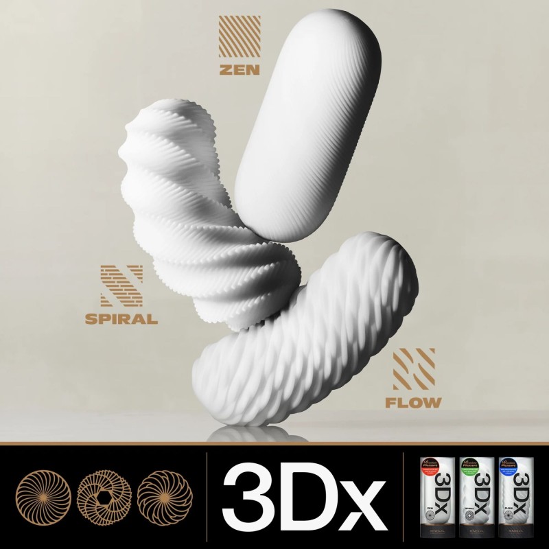 Мастурбатор Tenga 3Dx Zen, дуже ніжний