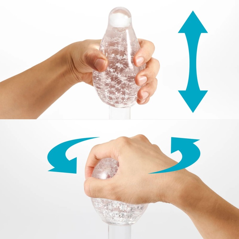 Мастурбатор Tenga Geo Glacier Clear, новий матеріал, інтенсивні блоки