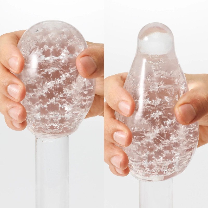 Мастурбатор Tenga Geo Glacier Clear, новий матеріал, інтенсивні блоки