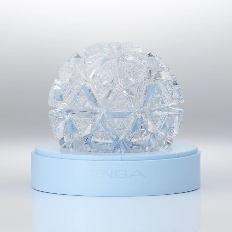 Мастурбатор Tenga Geo Glacier Clear, новий матеріал, інтенсивні блоки