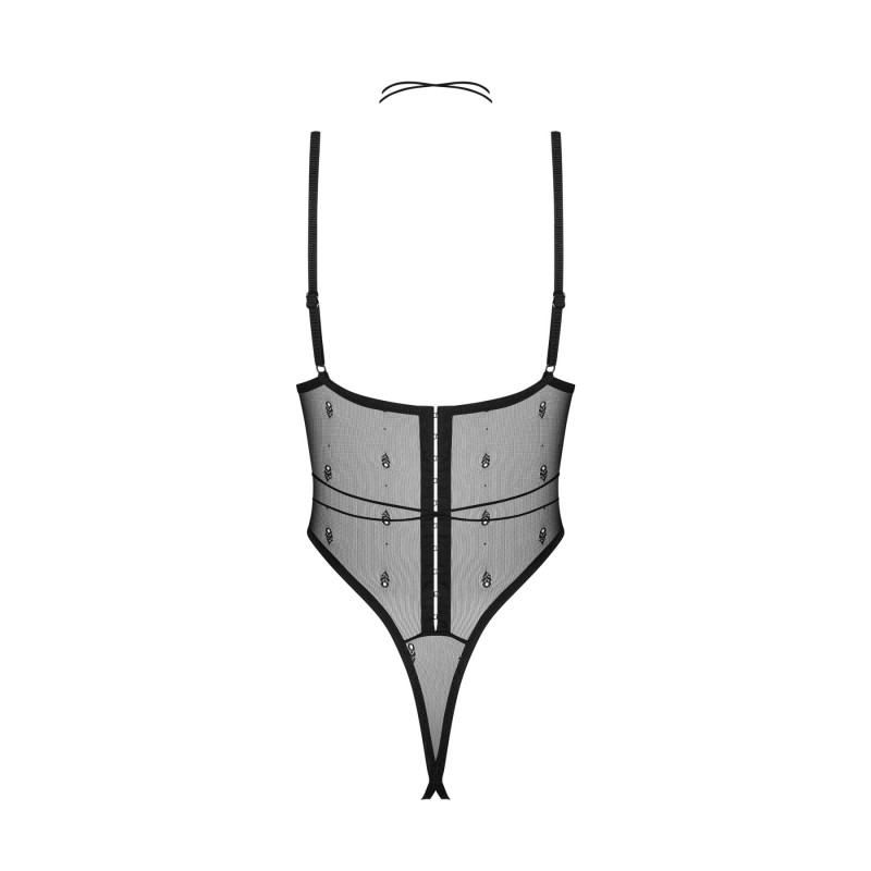 Боді Obsessive Anniverse Special crotchless teddy S/M