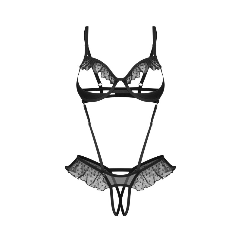 Боді Obsessive Carrola crotchless teddy 2XL/3XL