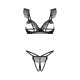 Комплект Obsessive Carrola 2-pcs crotchless set L/XL