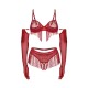 Комплект Obsessive Rossay Red 4-pcs crotchless set L/XL