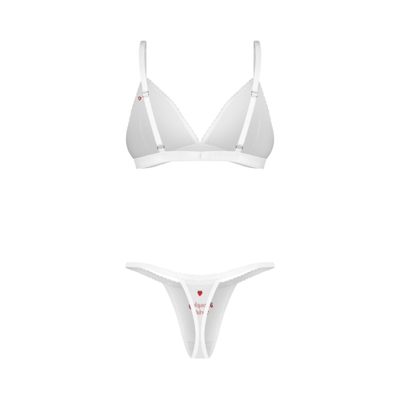 Комплект Obsessive Weddya Bride 3-pcs set 2XL/3XL
