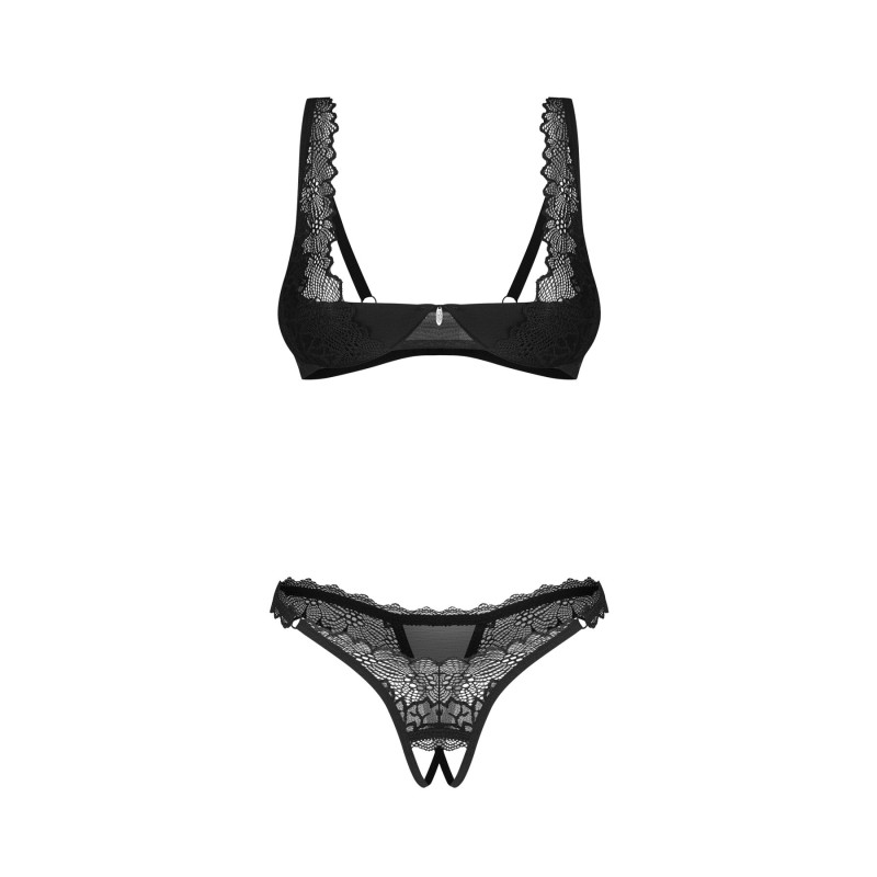 Комплект Obsessive Deina More 2-pcs crotchless set L/XL