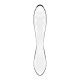 Двосторонній скляний дилдо Satisfyer Dazzling Crystal 1 Transparent (м'яте паковання!!!)