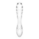 Двосторонній скляний дилдо Satisfyer Dazzling Crystal 1 Transparent (м'яте паковання!!!)