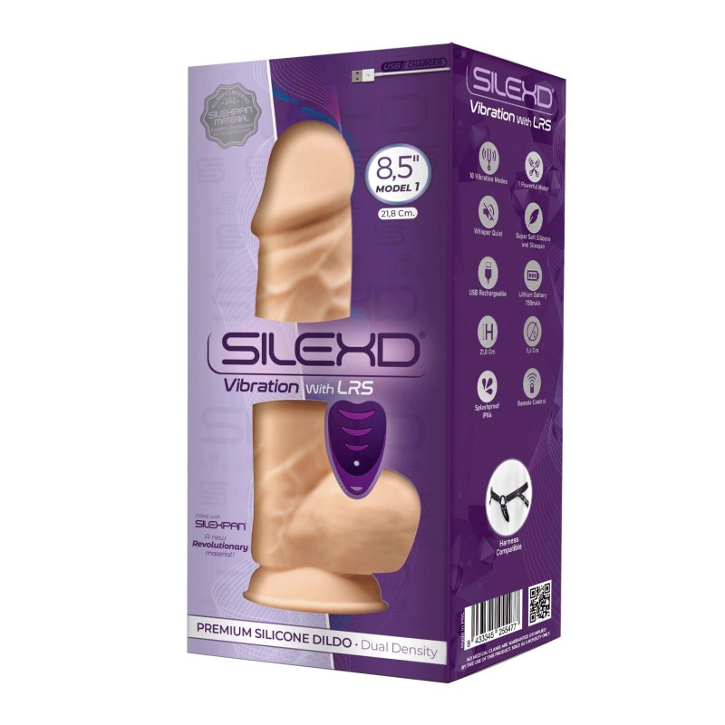 Фалоімітатор з вібрацією SilexD Norman Vibro Flesh (Model 1 size 8,5") LRS (м'яте паковання!!!)