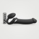 Безремінний вібрострапон з вакуумною стимуляцією Strap-On-Me MULTI ORGASM Black XL (м'яте паковання!!!)