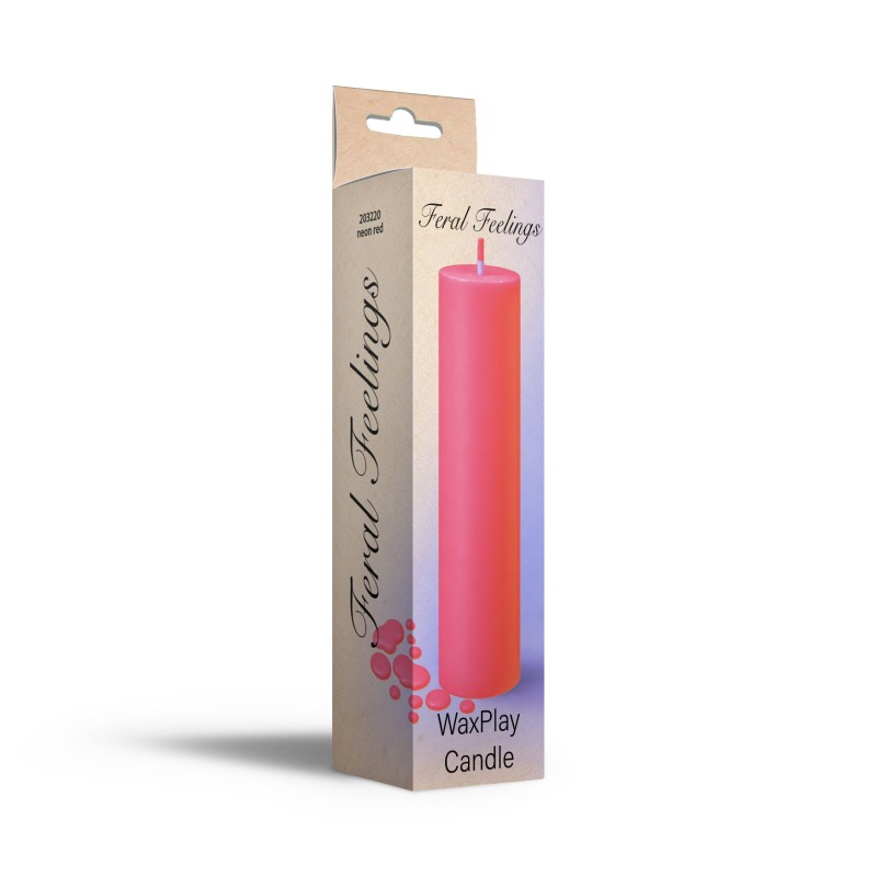 Свеча для WaxPlay Feral Feelings UV-neon 15 см Neon Red